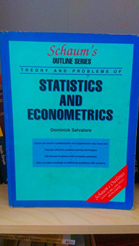 Schaum's Outline of Statistics and Econometrics By Dominick Salvatore