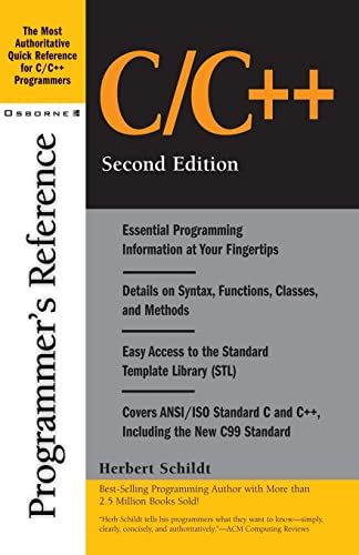 C/C++ Programmer's Reference By Herbert Schildt