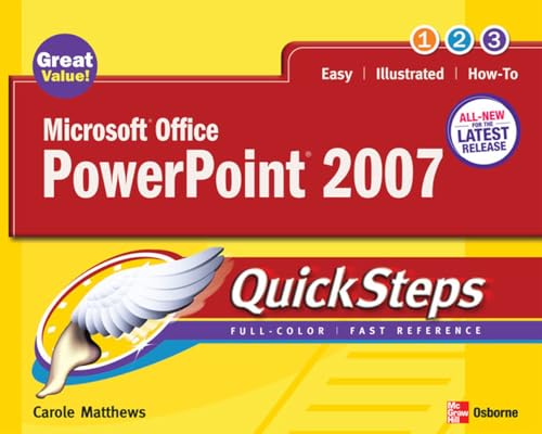 Microsoft Office PowerPoint 2007 QuickSteps von Carole Matthews