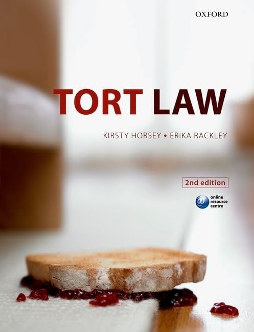 Tort Law By Kirsty Horsey