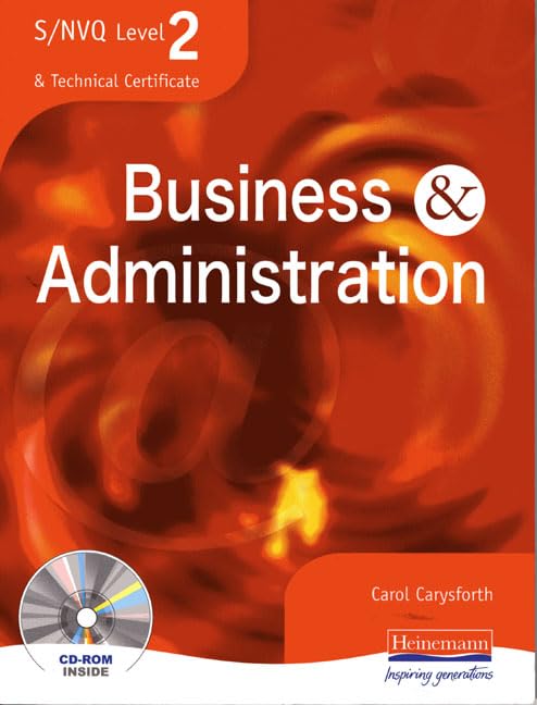 S/NVQ Level 2 Business and Administration Student Book By Carol Carysforth