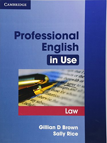 Professional English in Use Law By Gillian D. Brown