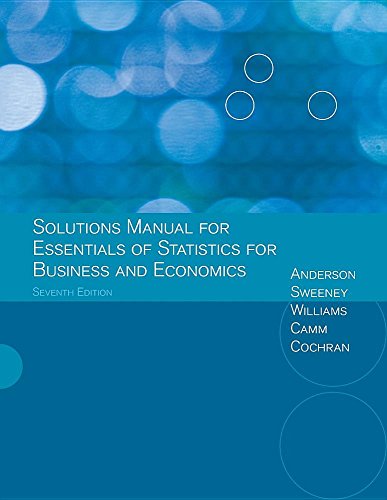 Essentials Of Statistics For Business And Economics