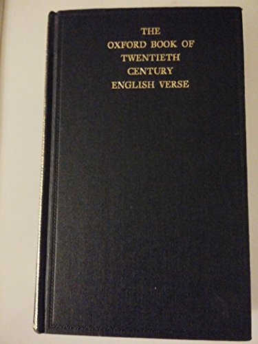 The Oxford Book of Twentieth Century English Verse